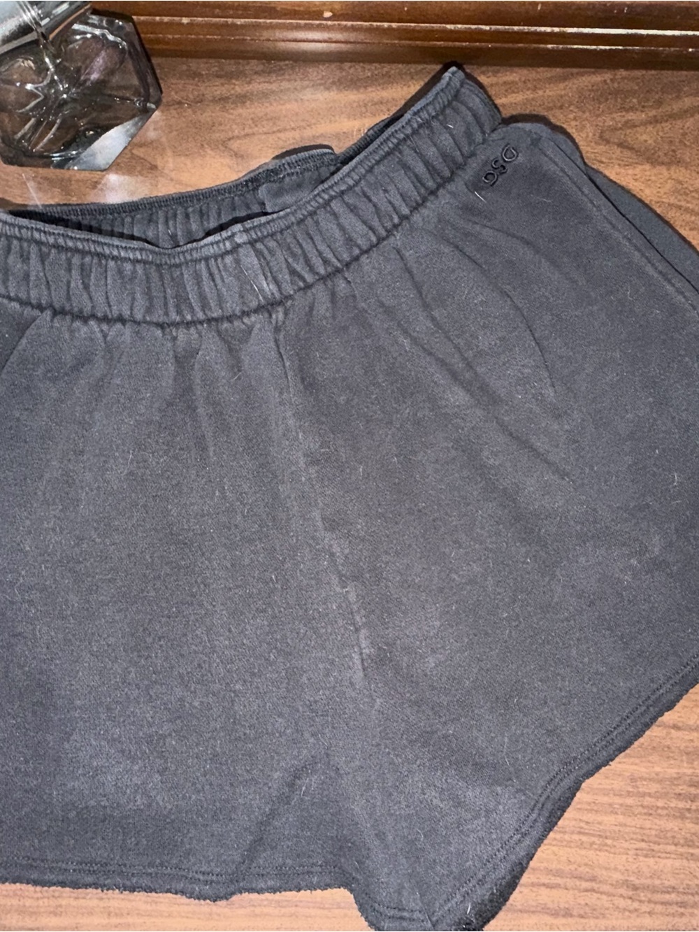DSG Black Athletic Elastic-Waist Sweat Shorts